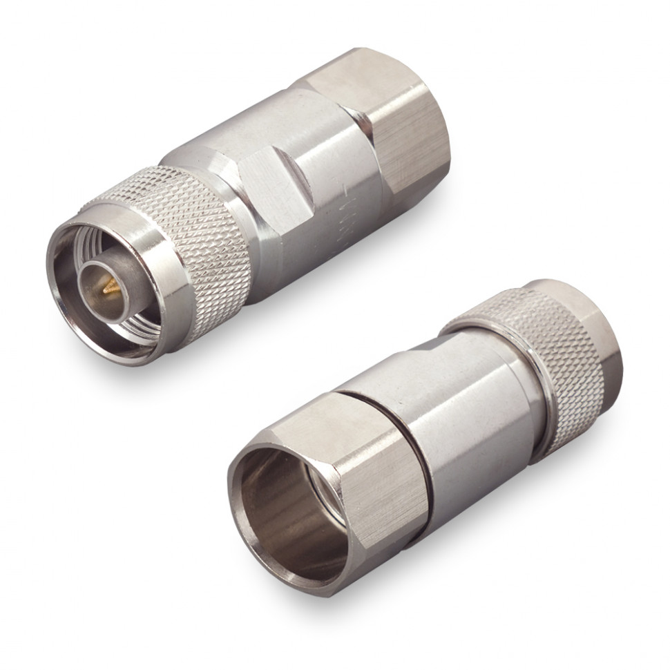 Разъем  N-M012V N(male) 1/2 гофрированный кабель, сборный"