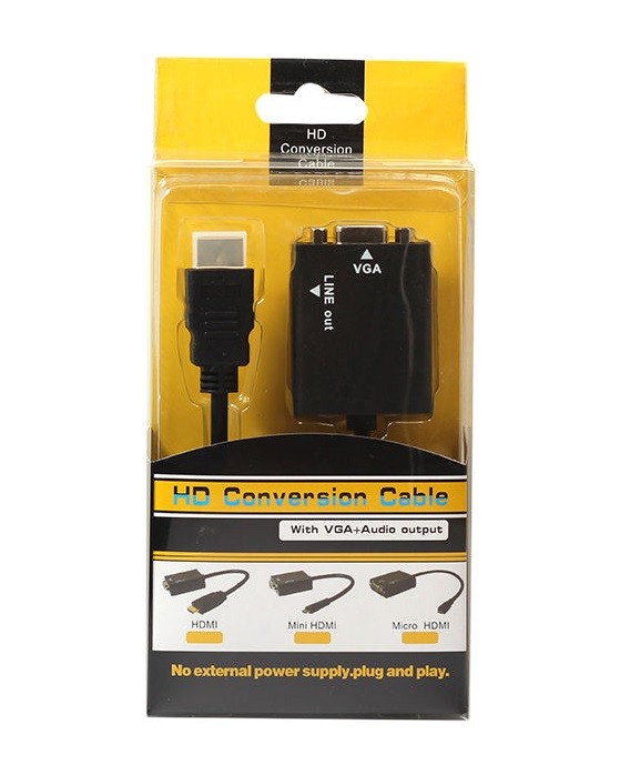 Орбита OT-AVW21 видео переходник (HDMI-VGA/J3.5)/200