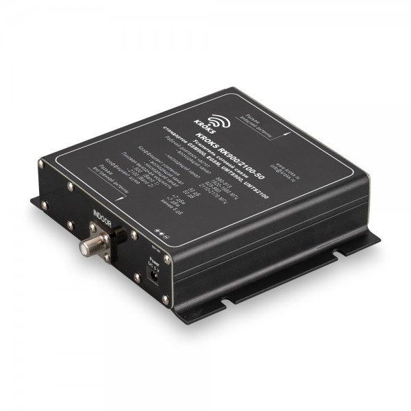 Двухдиапазонный репитер GSM900 и 3G сигнала 50дБ KROKS RK900/2100-50; Разъем - F-female
