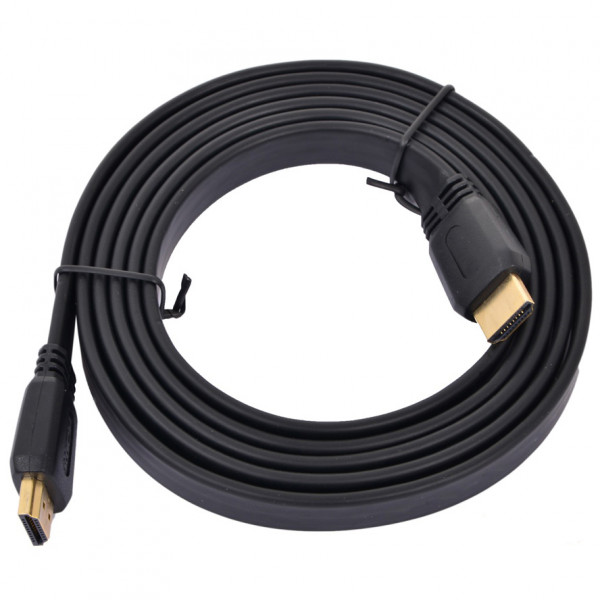 Орбита OT-AVW08 кабель HDMI-HDMI 1.5м плоский (v2.0, пакет)