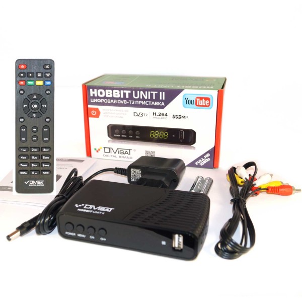 DVB-T2 ресивер Divisat Hobbit UNIT II YOUTUBE