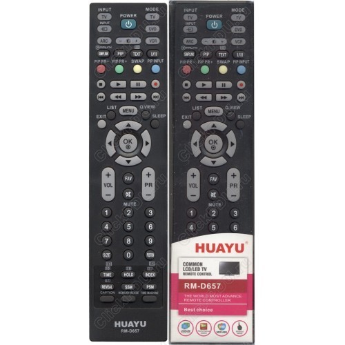 HUAYU LG RM-D657 КОРПУС 6710900010A PLAZMA Универсальный пульт ДУ для ТВ