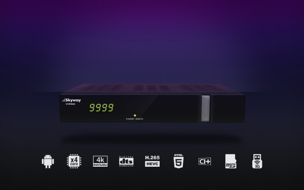 Skyway VIRGO - Спутниковый 4k ULTRA HD Android ресивер