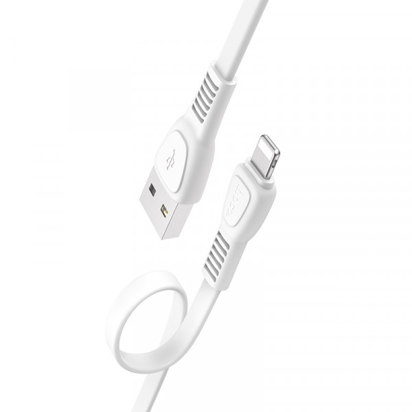 Кабель USB 2.4A HOCO X40 Белый (iOS Lighting) 1м/330