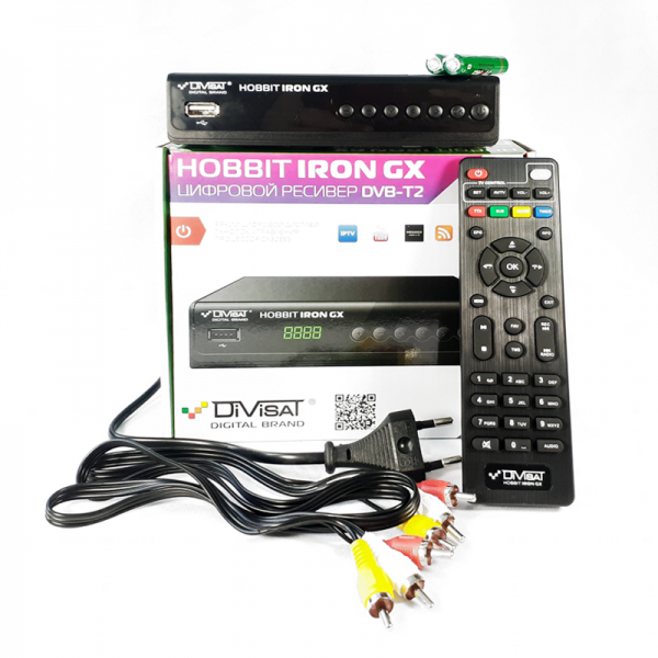 DVB-T2 ресивер Divisat Hobbit IRON GX/DVS3102/DVS2101