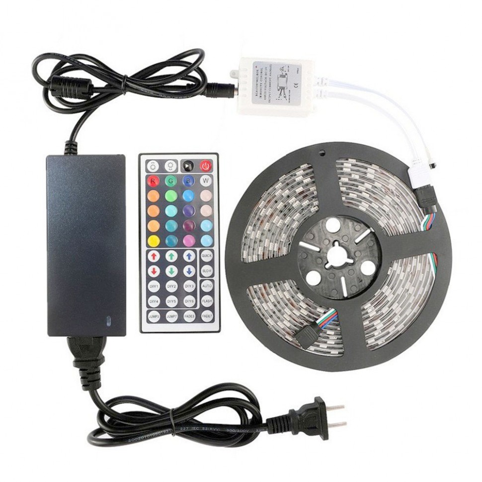 Огонек OG-LDL01 набор LED лента RGB (5м-5050, IP65, пульт ДУ)