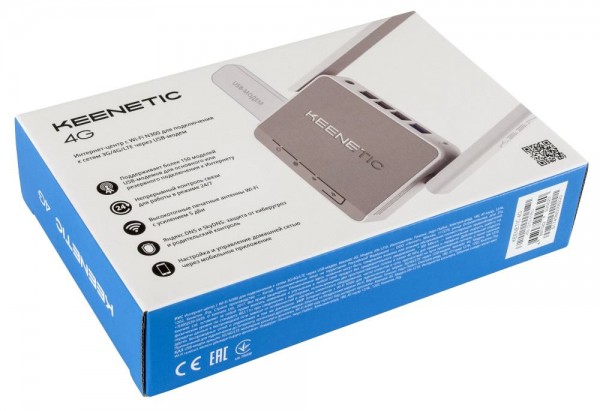 Маршрутизатор Keenetic 4G (KN-1210/1211/1212) поддерживает 3G/4G USB модем
